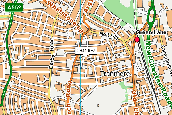 CH41 9EZ map - OS VectorMap District (Ordnance Survey)