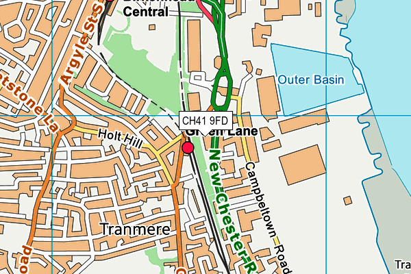 CH41 9FD map - OS VectorMap District (Ordnance Survey)