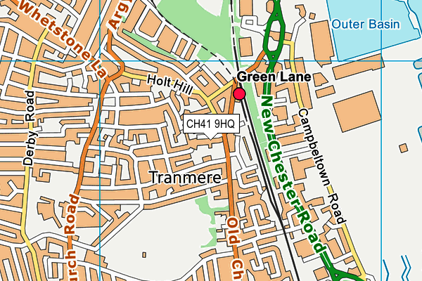 CH41 9HQ map - OS VectorMap District (Ordnance Survey)