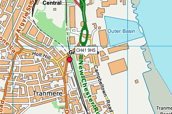 CH41 9HS map - OS VectorMap District (Ordnance Survey)