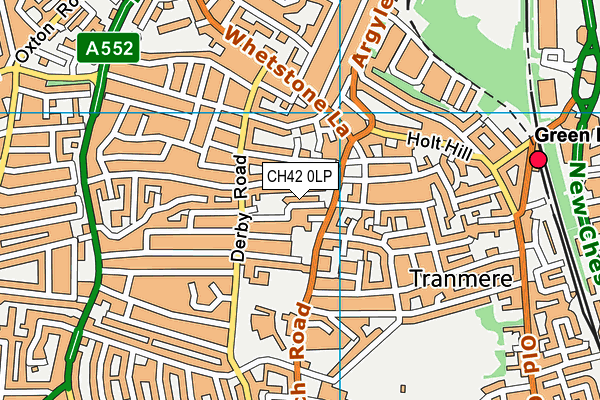 CH42 0LP map - OS VectorMap District (Ordnance Survey)