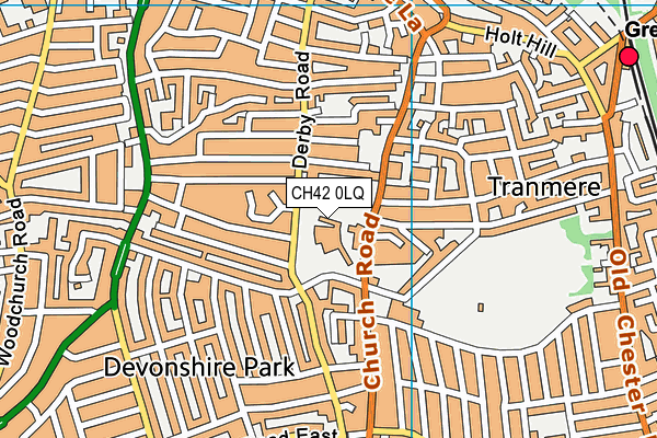 CH42 0LQ map - OS VectorMap District (Ordnance Survey)