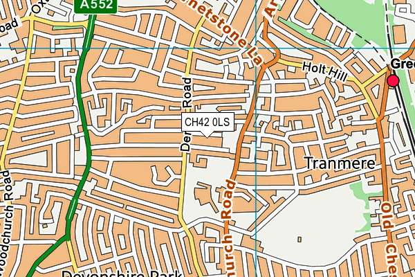 CH42 0LS map - OS VectorMap District (Ordnance Survey)