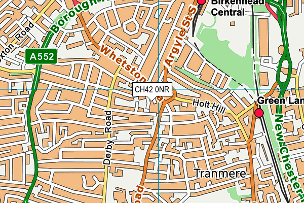 CH42 0NR map - OS VectorMap District (Ordnance Survey)