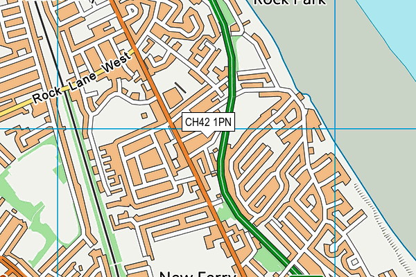 CH42 1PN map - OS VectorMap District (Ordnance Survey)