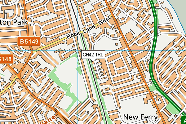 CH42 1RL map - OS VectorMap District (Ordnance Survey)