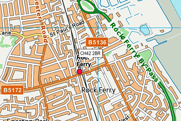 CH42 2BR map - OS VectorMap District (Ordnance Survey)