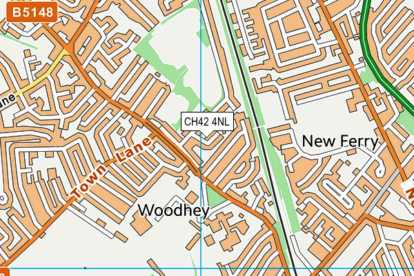 CH42 4NL map - OS VectorMap District (Ordnance Survey)