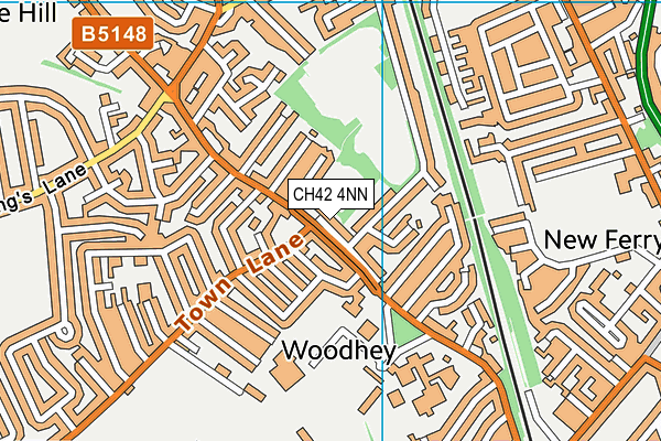 CH42 4NN map - OS VectorMap District (Ordnance Survey)