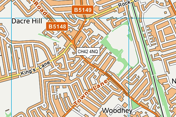 CH42 4NQ map - OS VectorMap District (Ordnance Survey)