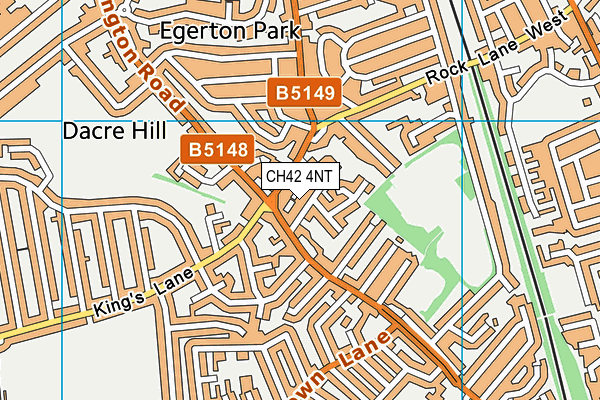 CH42 4NT map - OS VectorMap District (Ordnance Survey)