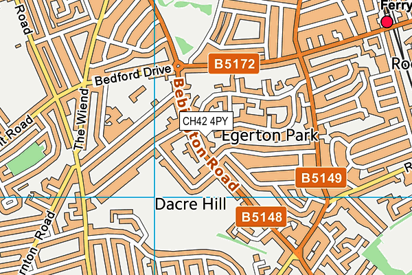 CH42 4PY map - OS VectorMap District (Ordnance Survey)