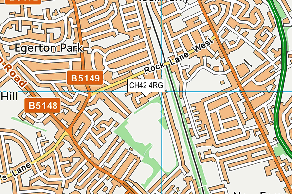 CH42 4RG map - OS VectorMap District (Ordnance Survey)