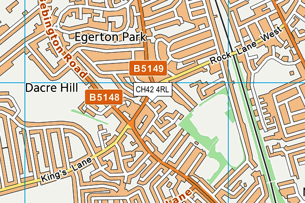 CH42 4RL map - OS VectorMap District (Ordnance Survey)