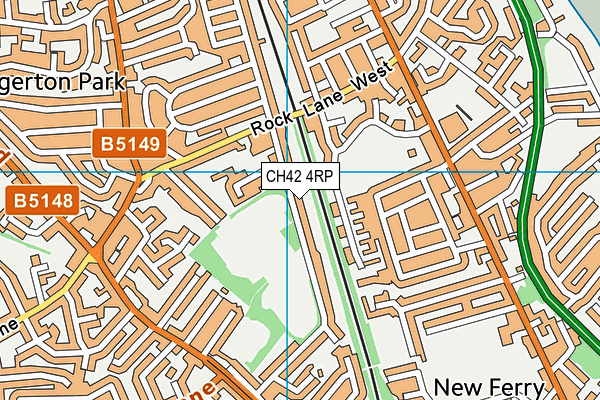 CH42 4RP map - OS VectorMap District (Ordnance Survey)