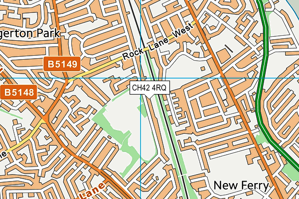 CH42 4RQ map - OS VectorMap District (Ordnance Survey)