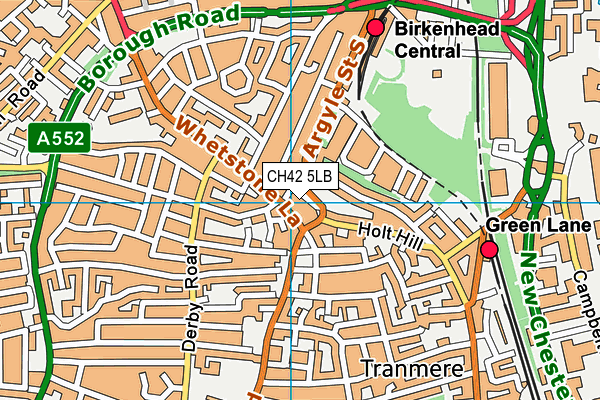 CH42 5LB map - OS VectorMap District (Ordnance Survey)