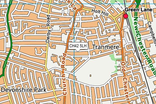 CH42 5LH map - OS VectorMap District (Ordnance Survey)