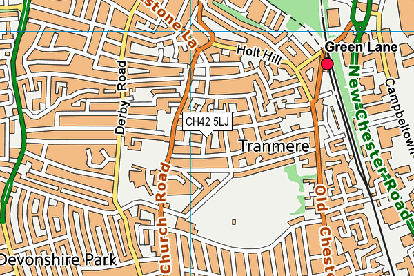 CH42 5LJ map - OS VectorMap District (Ordnance Survey)