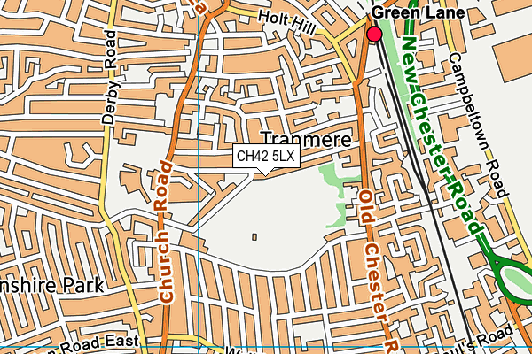 CH42 5LX map - OS VectorMap District (Ordnance Survey)