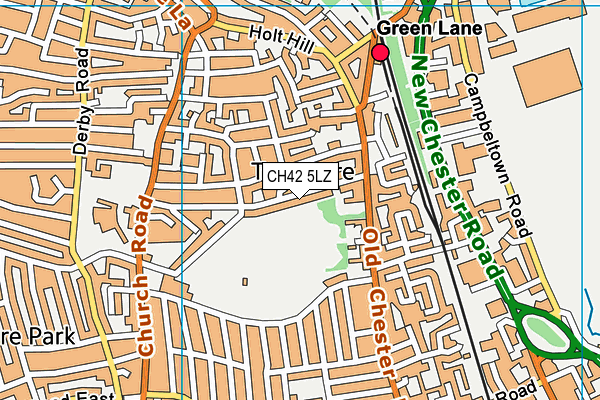 CH42 5LZ map - OS VectorMap District (Ordnance Survey)