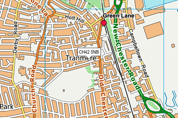 CH42 5NB map - OS VectorMap District (Ordnance Survey)