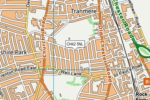 CH42 5NL map - OS VectorMap District (Ordnance Survey)