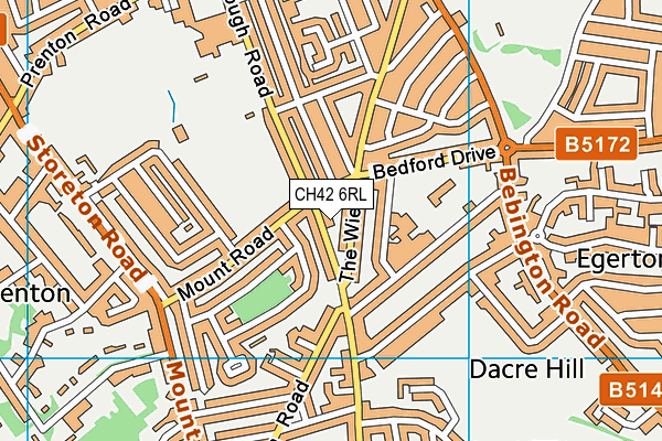 CH42 6RL map - OS VectorMap District (Ordnance Survey)