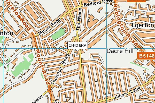 CH42 6RP map - OS VectorMap District (Ordnance Survey)