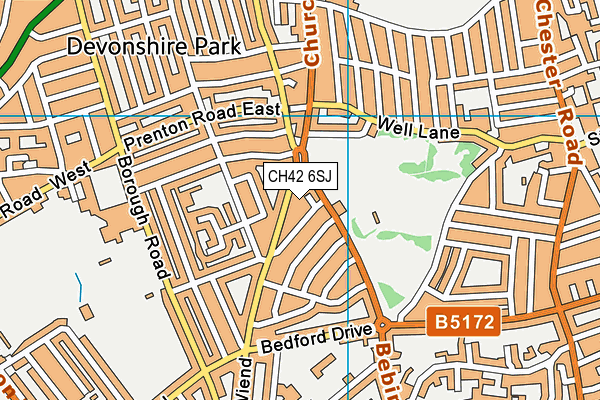 CH42 6SJ map - OS VectorMap District (Ordnance Survey)