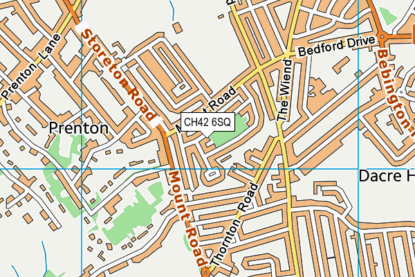 CH42 6SQ map - OS VectorMap District (Ordnance Survey)