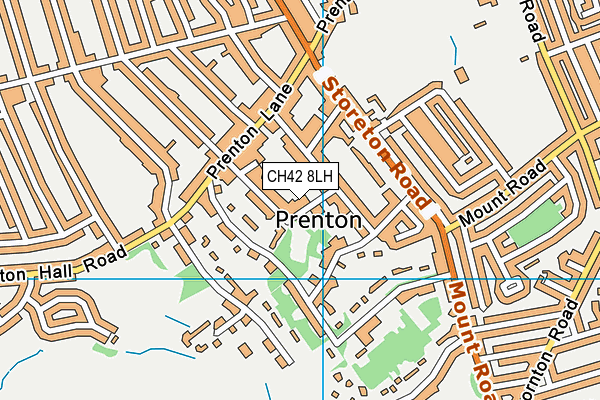 CH42 8LH map - OS VectorMap District (Ordnance Survey)