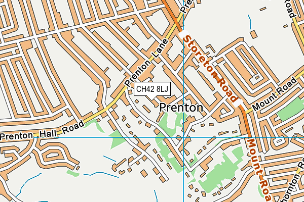 CH42 8LJ map - OS VectorMap District (Ordnance Survey)