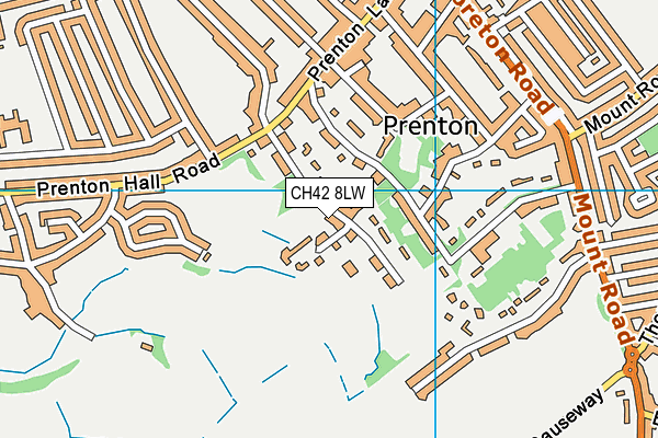 CH42 8LW map - OS VectorMap District (Ordnance Survey)