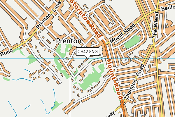 CH42 8NG map - OS VectorMap District (Ordnance Survey)