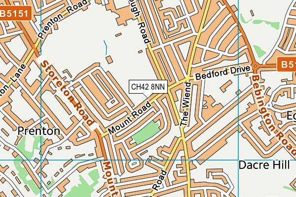 CH42 8NN map - OS VectorMap District (Ordnance Survey)