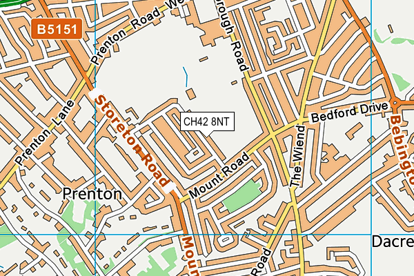 CH42 8NT map - OS VectorMap District (Ordnance Survey)