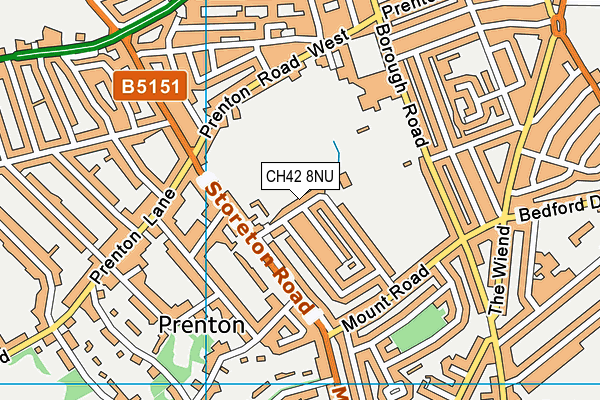 Shaftesbury Youth Club map (CH42 8NU) - OS VectorMap District (Ordnance Survey)