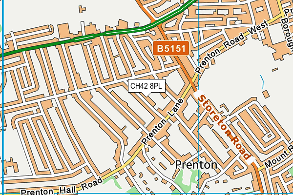 CH42 8PL map - OS VectorMap District (Ordnance Survey)