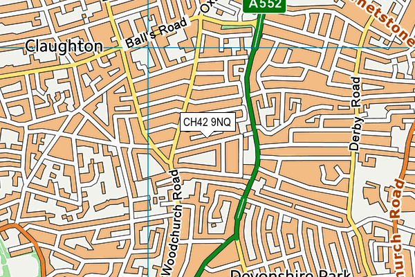 CH42 9NQ map - OS VectorMap District (Ordnance Survey)