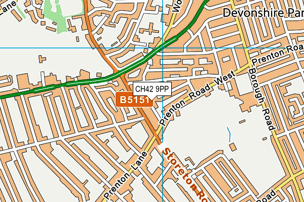CH42 9PP map - OS VectorMap District (Ordnance Survey)