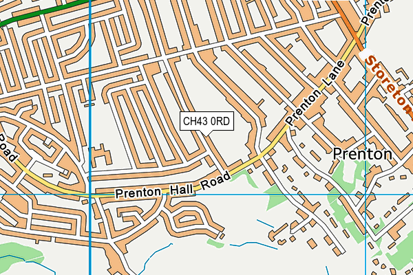 CH43 0RD map - OS VectorMap District (Ordnance Survey)