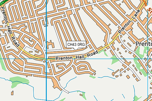 CH43 0RG map - OS VectorMap District (Ordnance Survey)