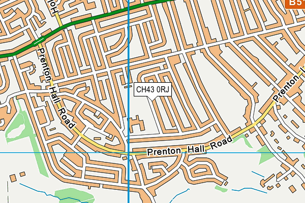 CH43 0RJ map - OS VectorMap District (Ordnance Survey)