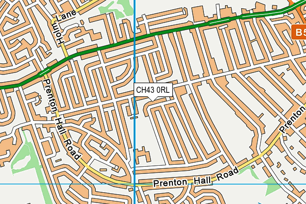 CH43 0RL map - OS VectorMap District (Ordnance Survey)