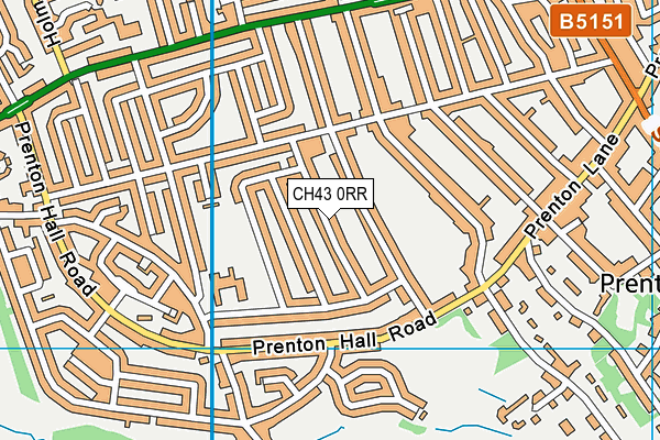CH43 0RR map - OS VectorMap District (Ordnance Survey)