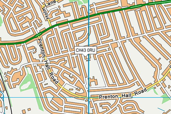 CH43 0RU map - OS VectorMap District (Ordnance Survey)