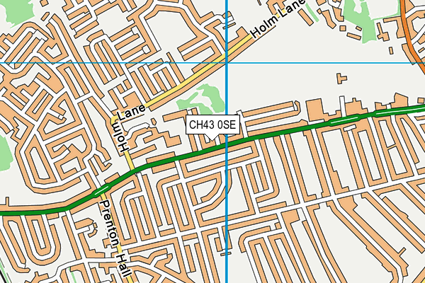 CH43 0SE map - OS VectorMap District (Ordnance Survey)