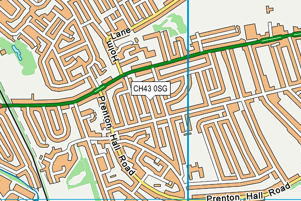 CH43 0SG map - OS VectorMap District (Ordnance Survey)