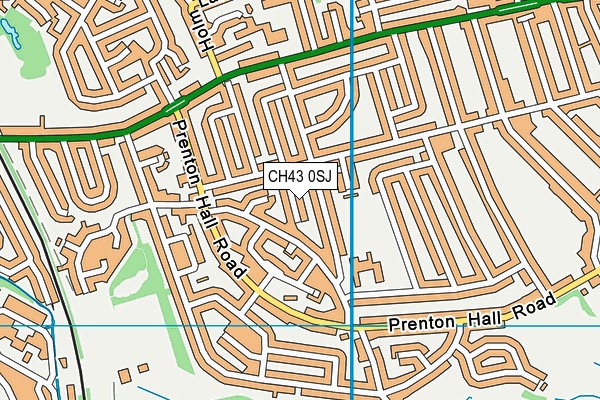 CH43 0SJ map - OS VectorMap District (Ordnance Survey)